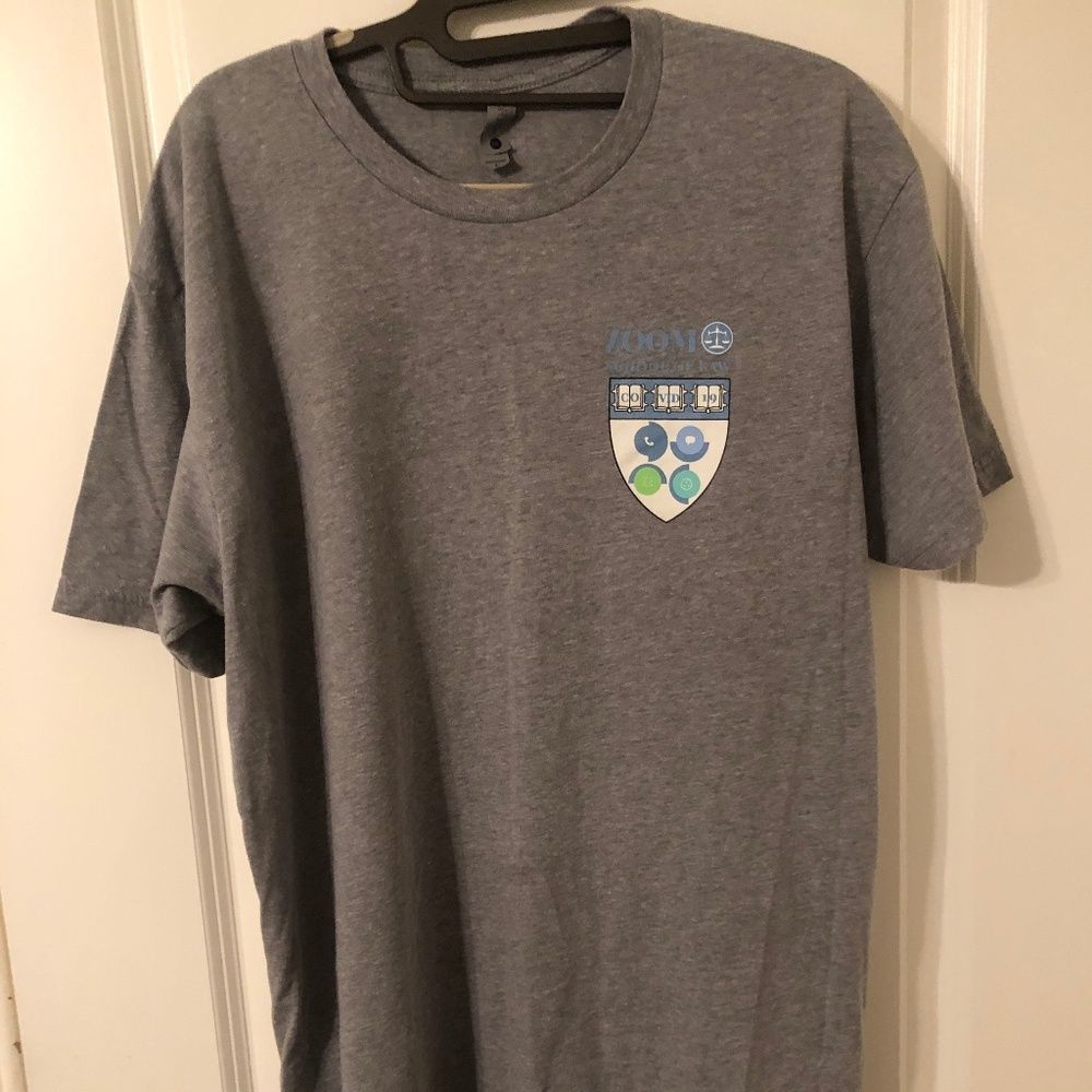 Next Level Apparel NWOT Funny Covid 19 Zoom School of Law Rare T-Shirt Size L